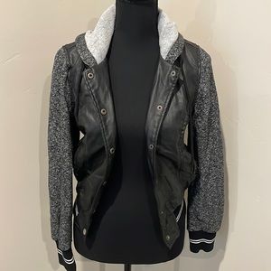 Button up faux Leather jacket (junior)